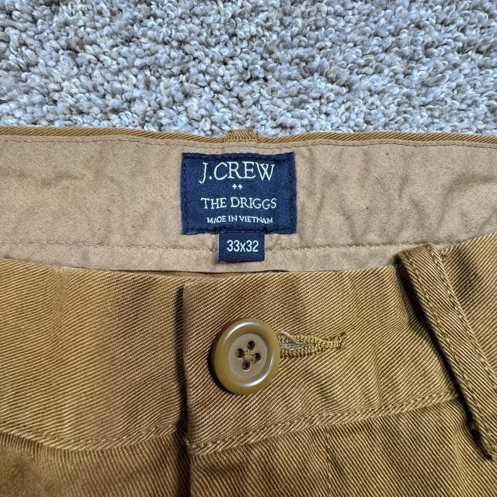 J Crew The Driggs Pants Mens Size 33x32 Brown‎ School Preppy Classic